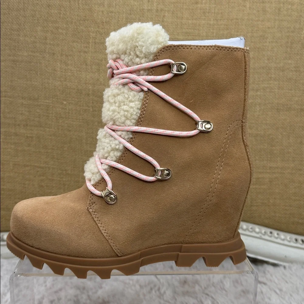 Sorel | Joan of Arctic Wedge III Lace Cozy Boots, Size 5.5, NWT